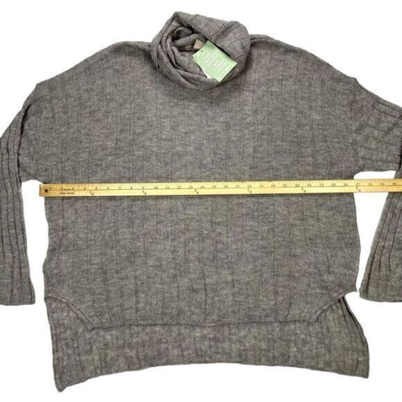 H&M Sweater Womens M Oversized Rib Knit Wool Turtleneck RomCom Modest Career New - Picture 12 of 16